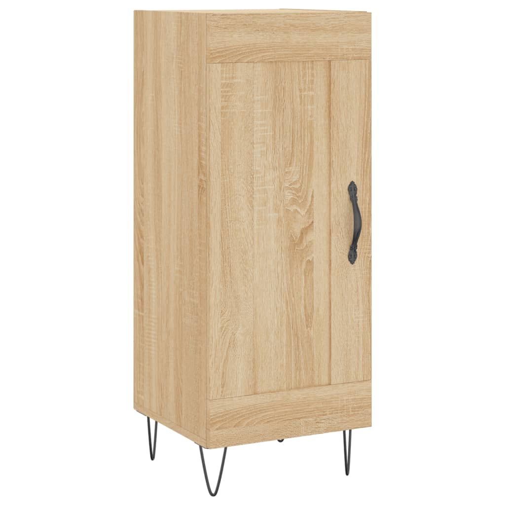 skab 34,5x34x180 cm konstrueret træ sonoma-eg