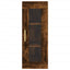 skab 34,5x34x180 cm konstrueret træ røget egetræ