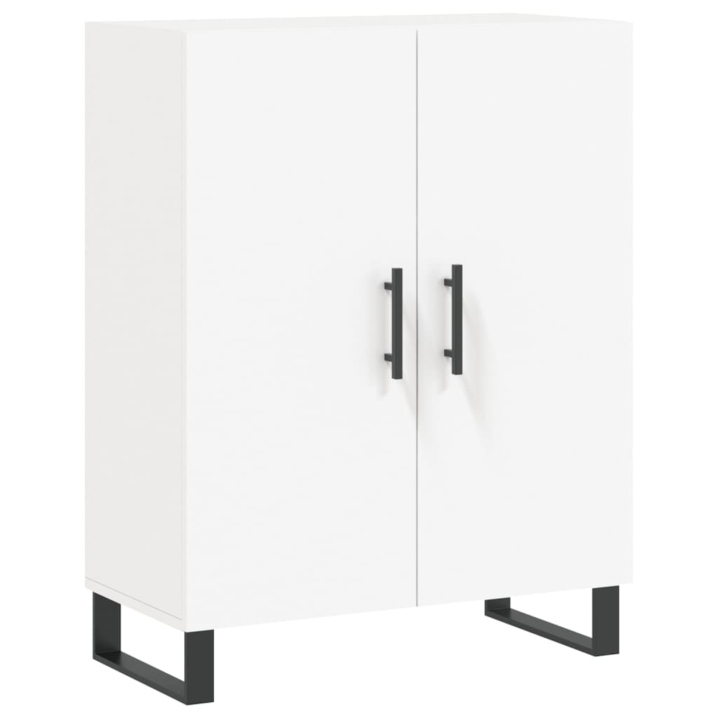 højskab 69,5x34x180 cm konstrueret træ hvid