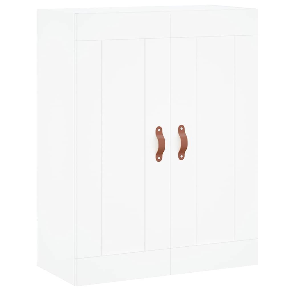 højskab 69,5x34x180 cm konstrueret træ hvid
