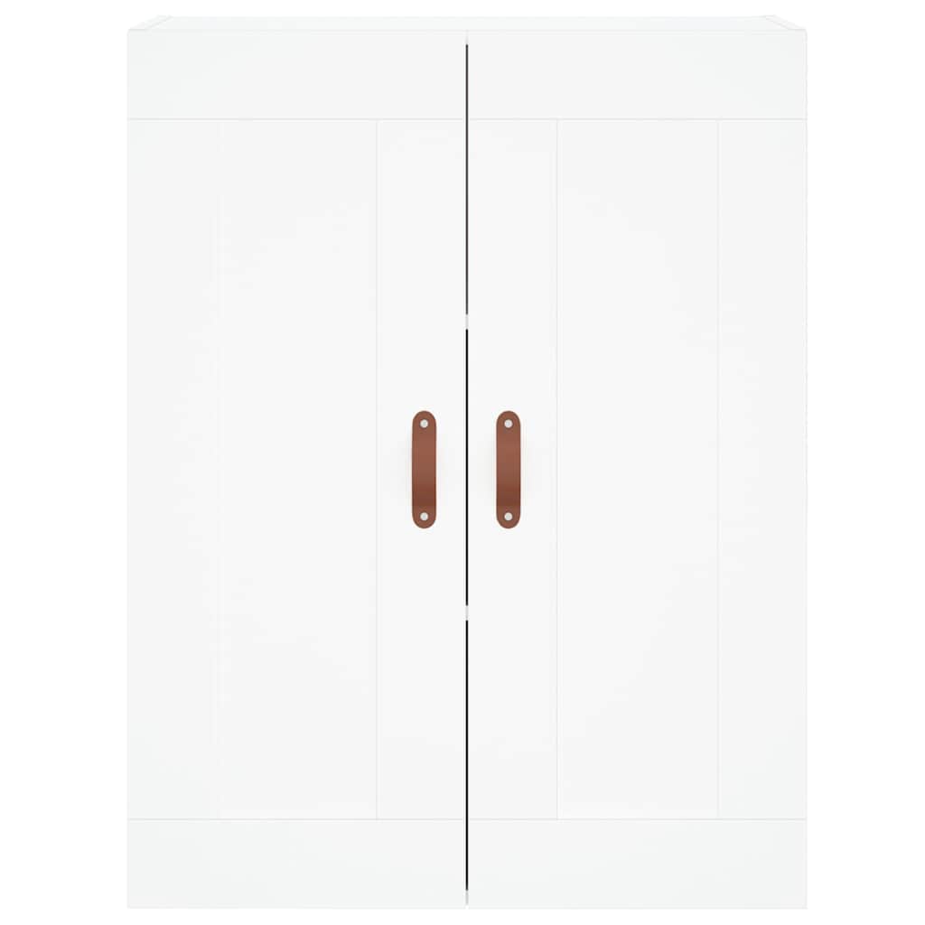 højskab 69,5x34x180 cm konstrueret træ hvid