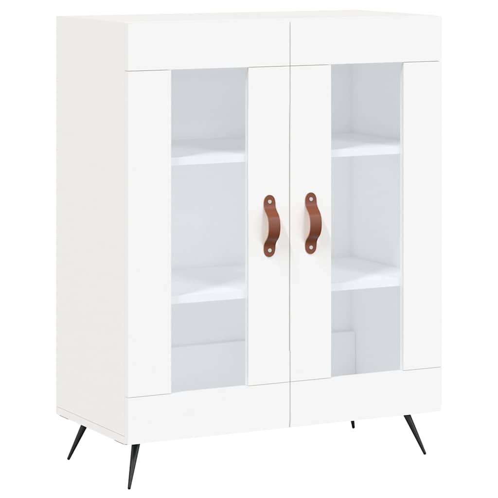 højskab 69,5x34x180 cm konstrueret træ hvid