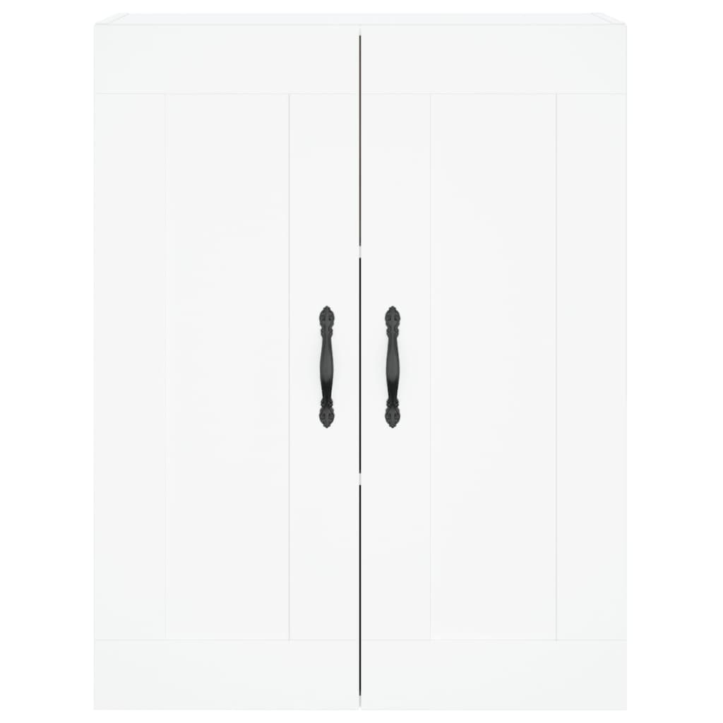 højskab 69,5x34x180 cm konstrueret træ hvid
