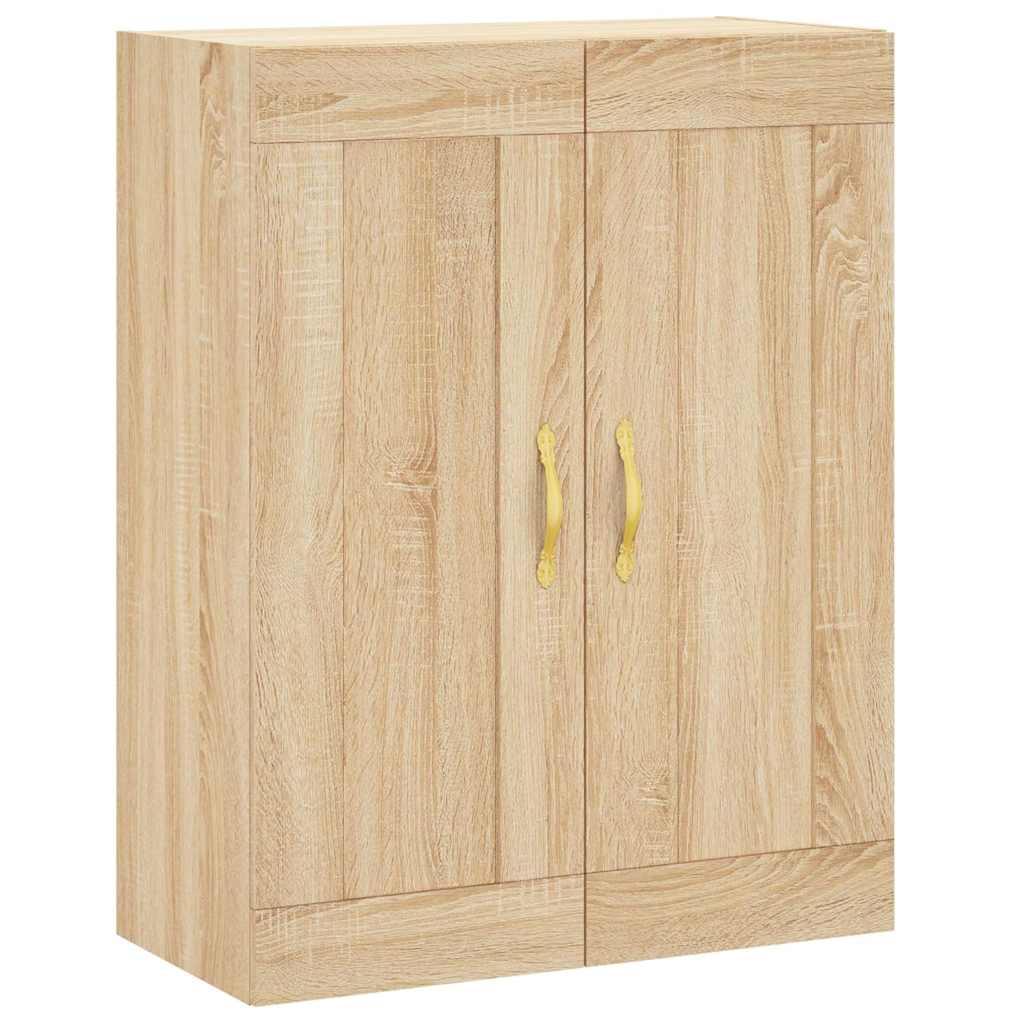 højskab 69,5x34x180 cm konstrueret træ sonoma-eg
