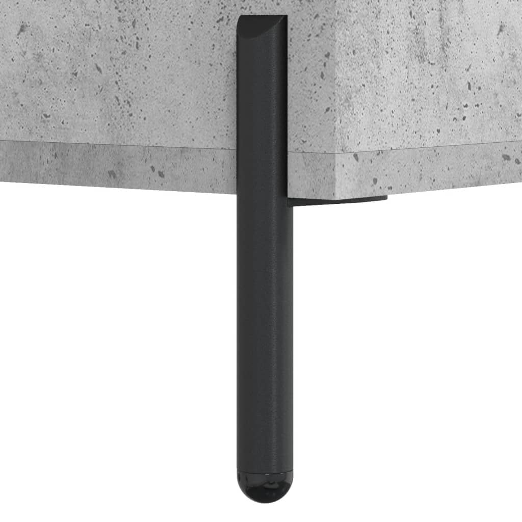 højskab 69,5x34x180 cm konstrueret træ betongrå