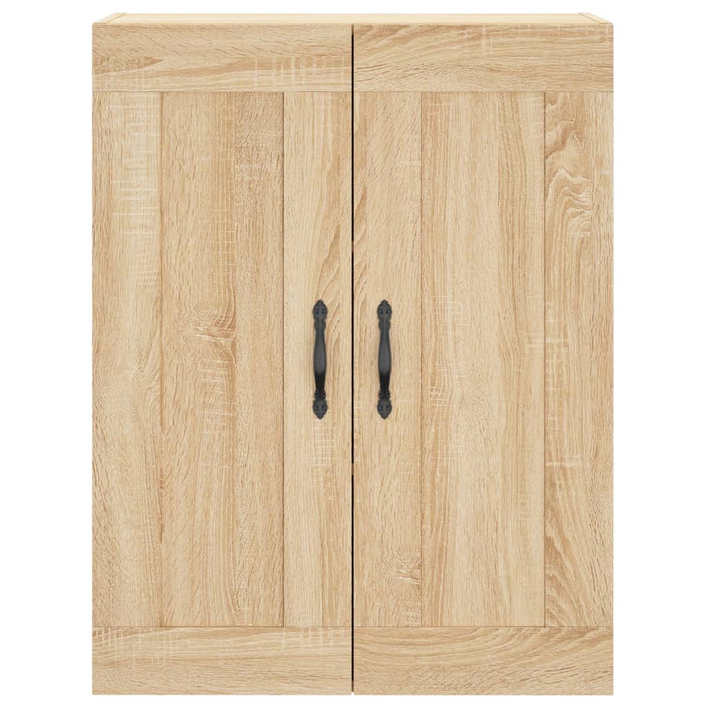 højskab 69,5x34x180 cm konstrueret træ sonoma-eg