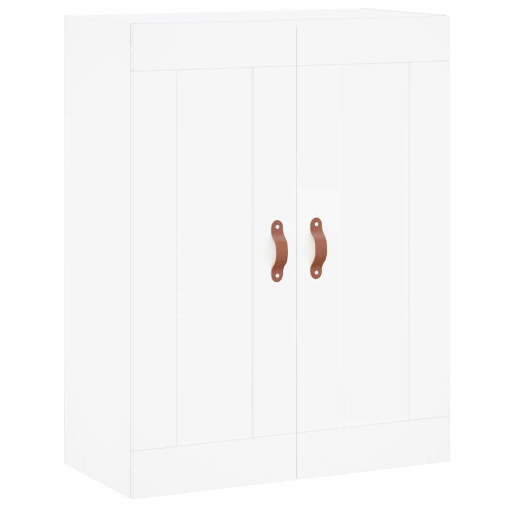 højskab 69,5x34x180 cm konstrueret træ hvid