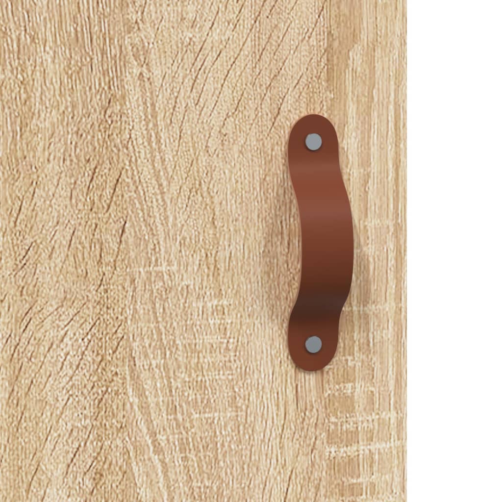 højskab 69,5x34x180 cm konstrueret træ sonoma-eg
