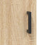 højskab 69,5x34x180 cm konstrueret træ sonoma-eg