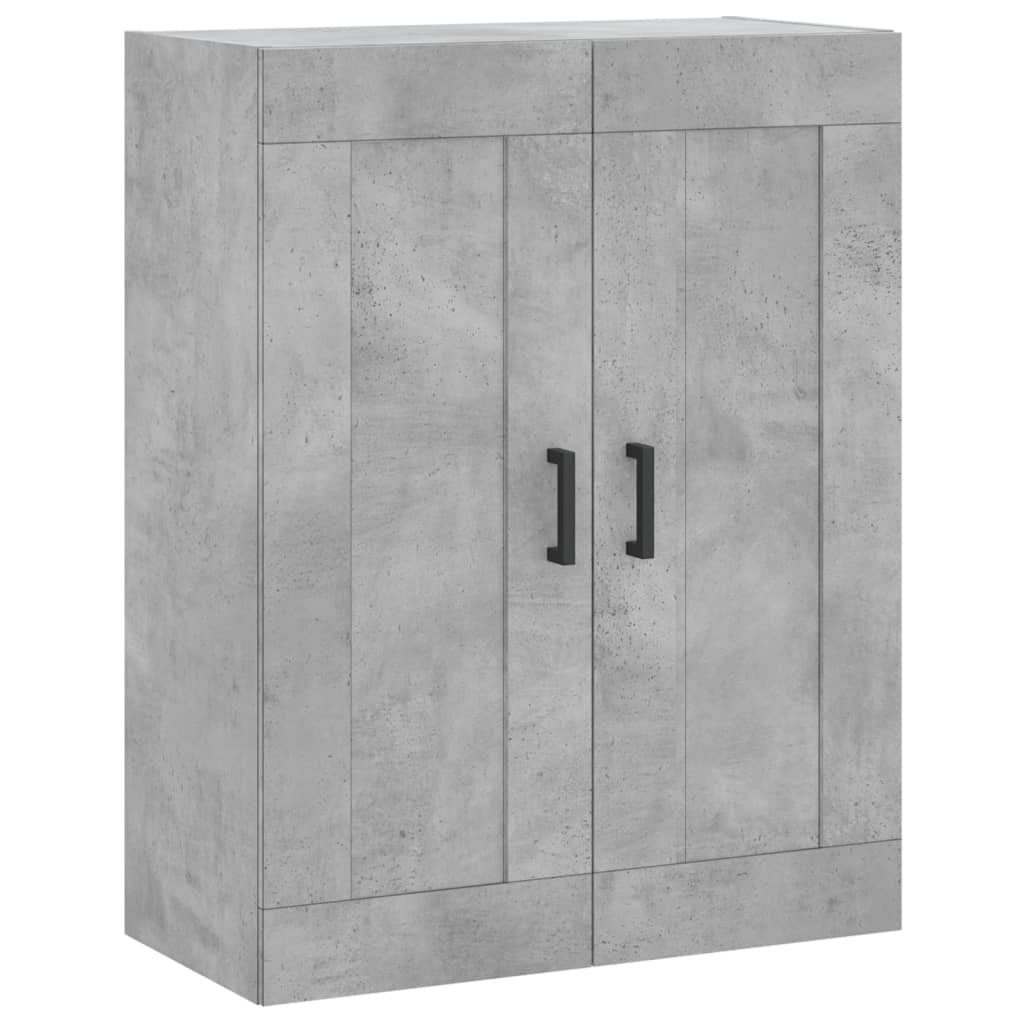 højskab 69,5x34x180 cm konstrueret træ betongrå