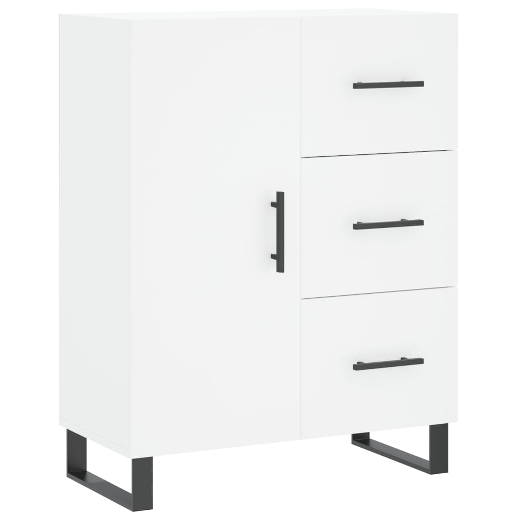 højskab 69,5x34x180 cm konstrueret træ hvid