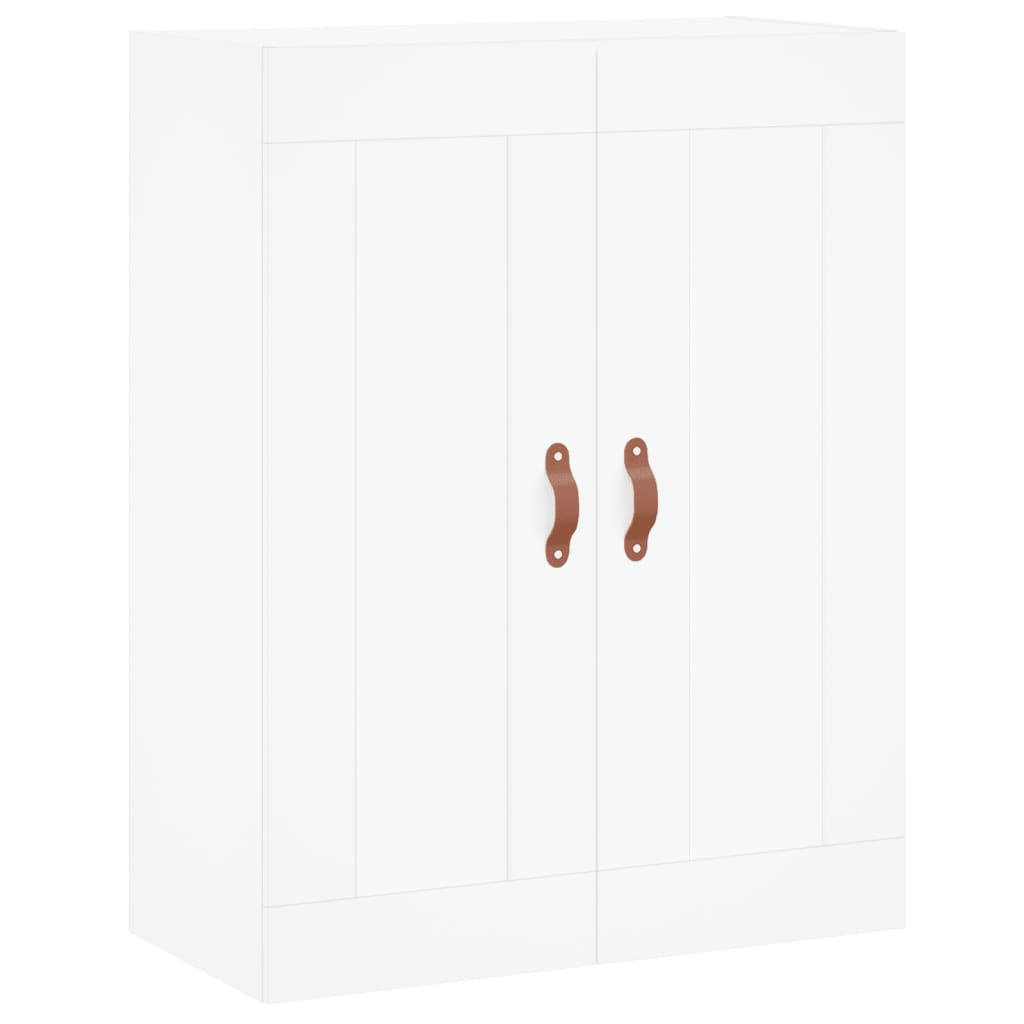højskab 69,5x34x180 cm konstrueret træ hvid
