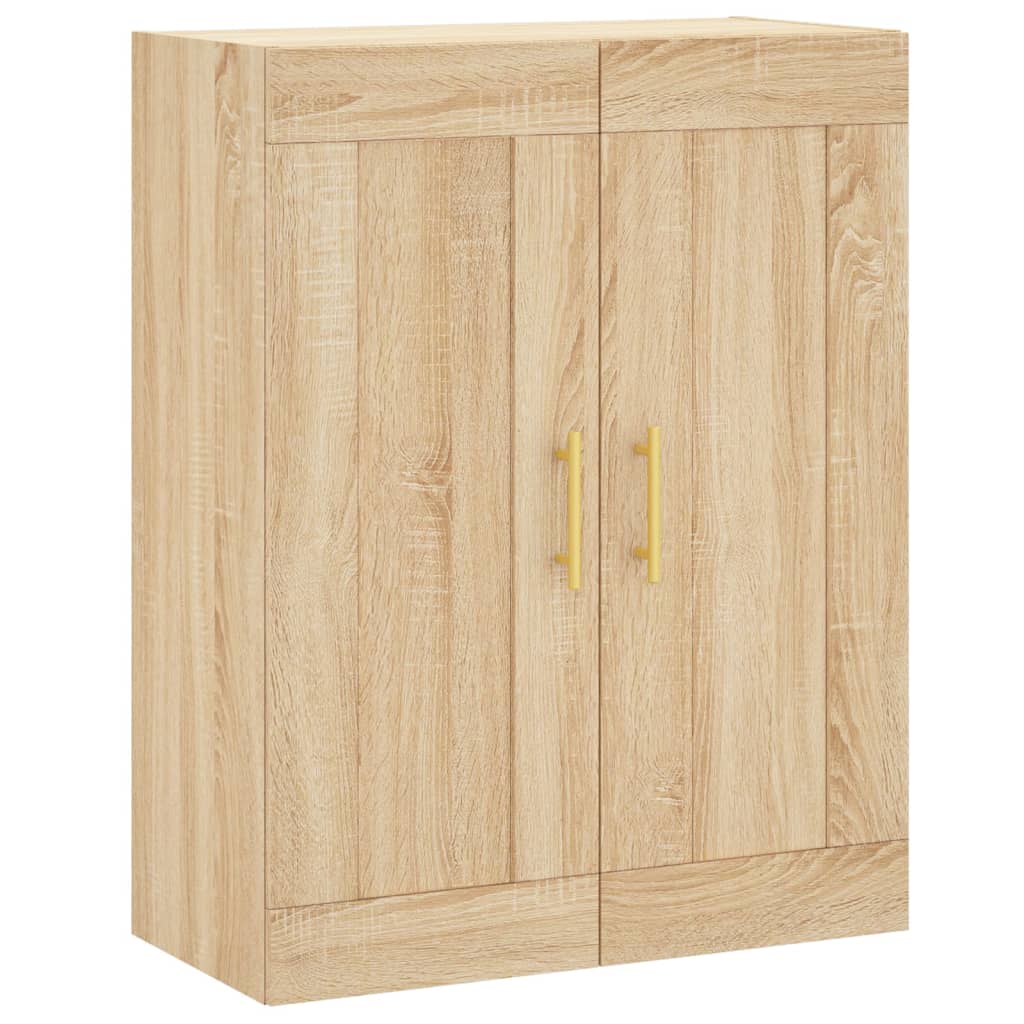højskab 69,5x34x180 cm konstrueret træ sonoma-eg