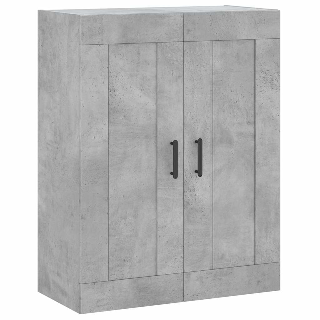 højskab 69,5x34x180 cm konstrueret træ betongrå