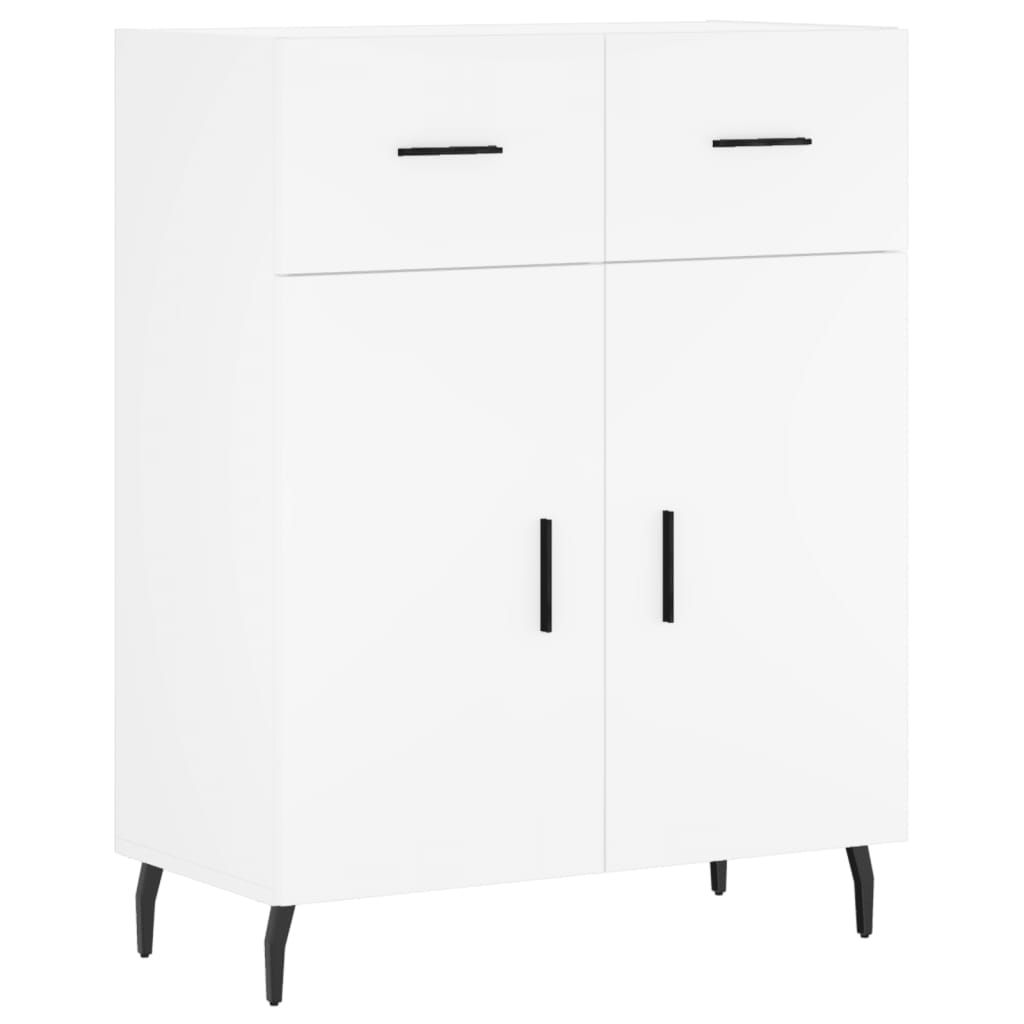 højskab 69,5x34x180 cm konstrueret træ hvid