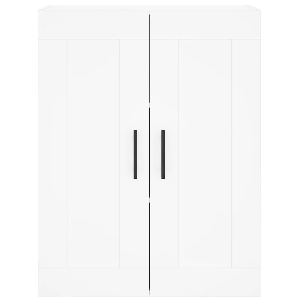 højskab 69,5x34x180 cm konstrueret træ hvid