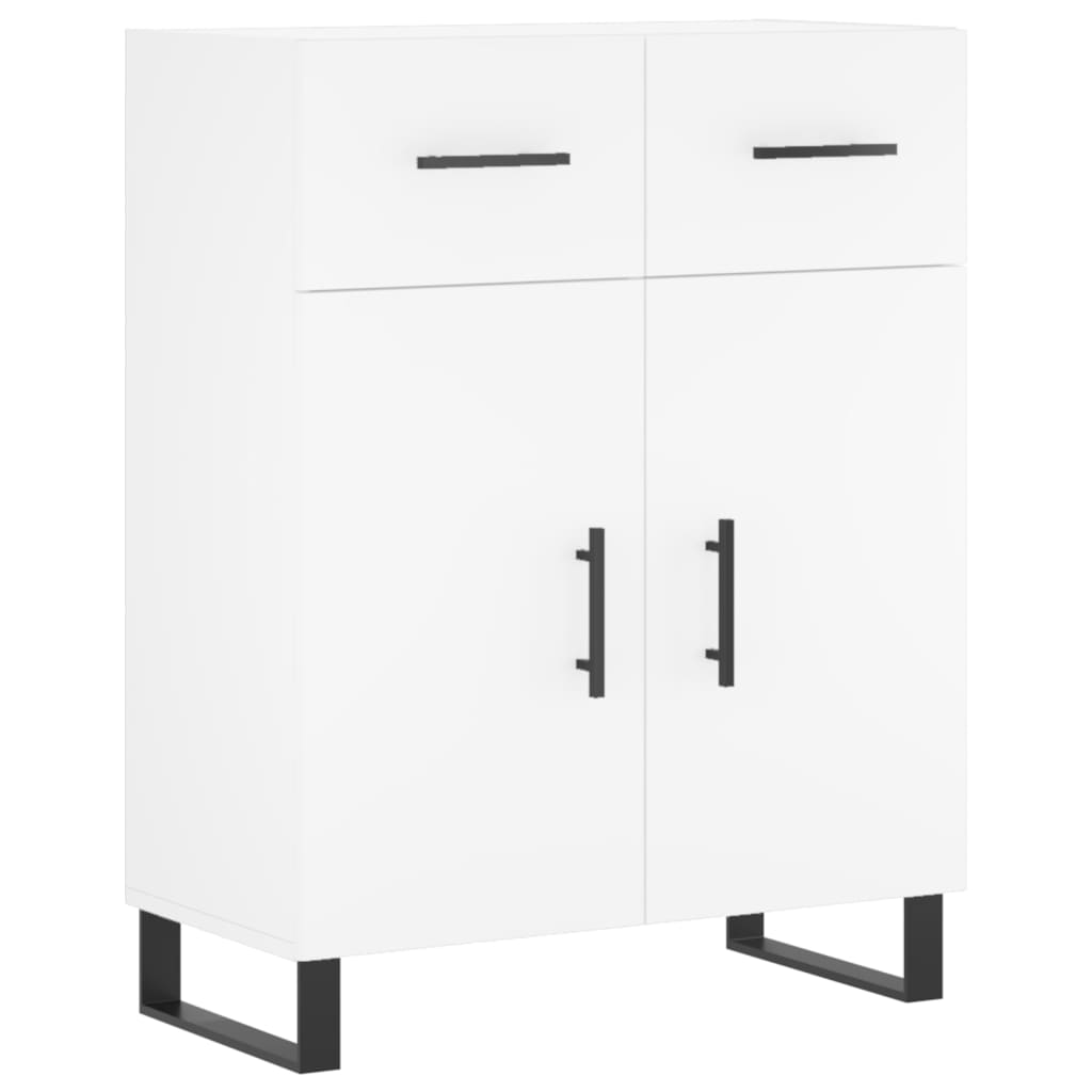 højskab 69,5x34x180 cm konstrueret træ hvid