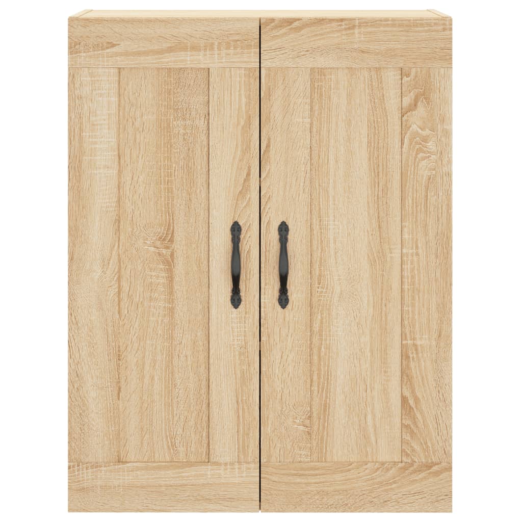højskab 69,5x34x180 cm konstrueret træ sonoma-eg
