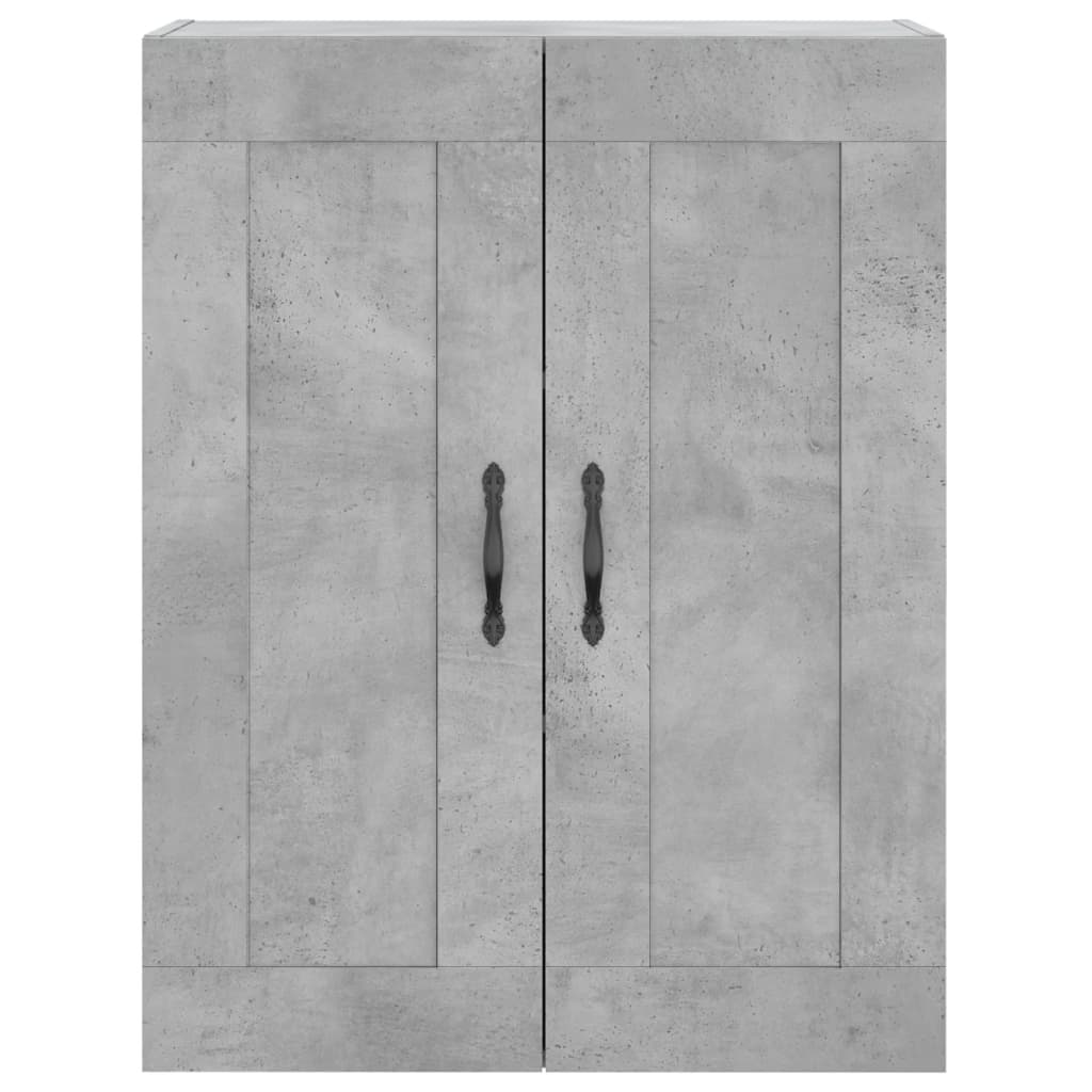 højskab 69,5x34x180 cm konstrueret træ betongrå