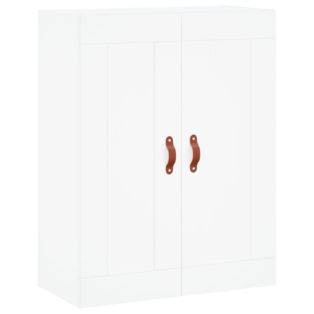 højskab 69,5x34x180 cm konstrueret træ hvid
