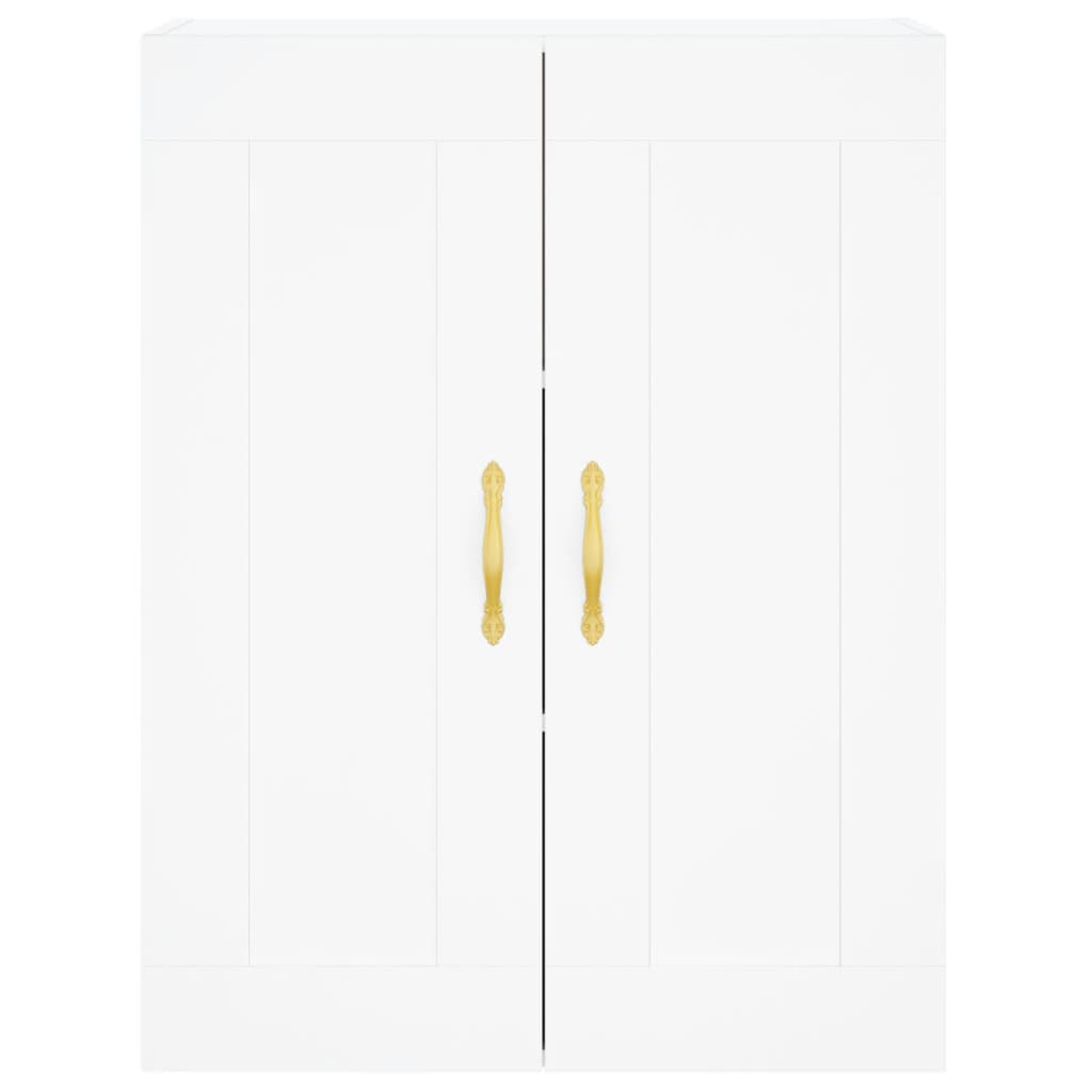 højskab 69,5x34x180 cm konstrueret træ hvid