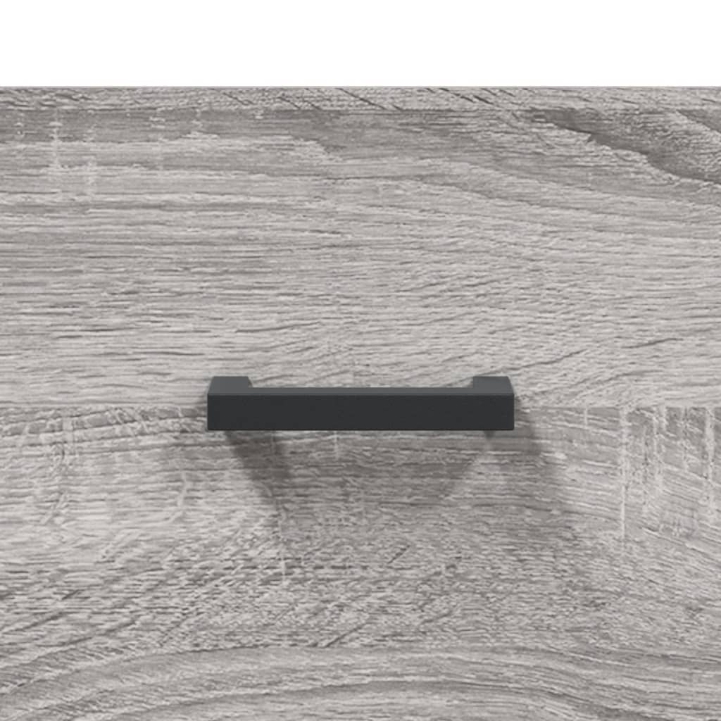højskab 69,5x34x180 cm konstrueret træ grå sonoma-eg