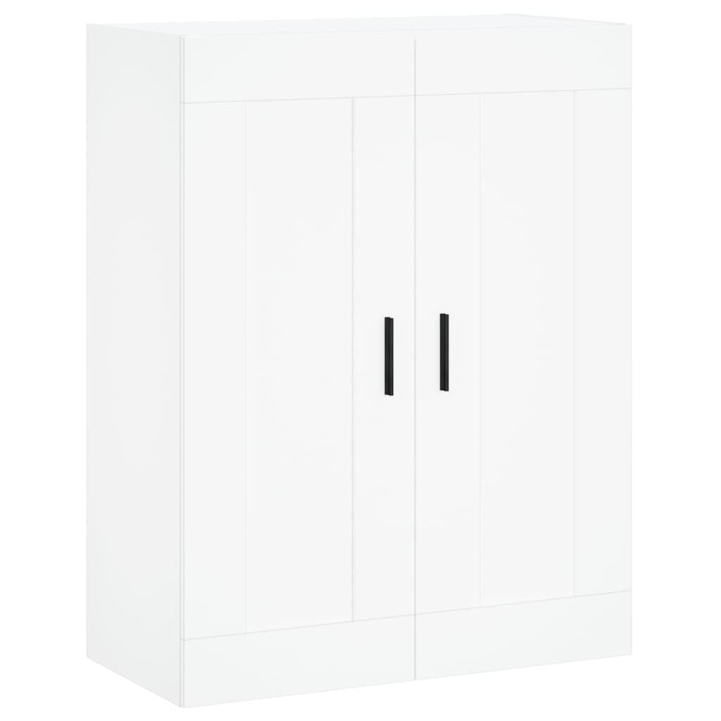 højskab 69,5x34x180 cm konstrueret træ hvid
