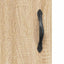 højskab 69,5x34x180 cm konstrueret træ sonoma-eg