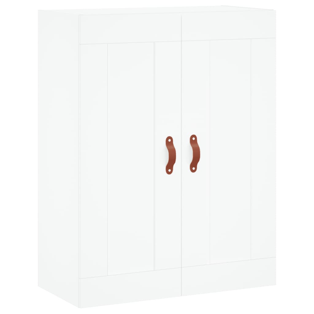 højskab 69,5x34x180 cm konstrueret træ hvid