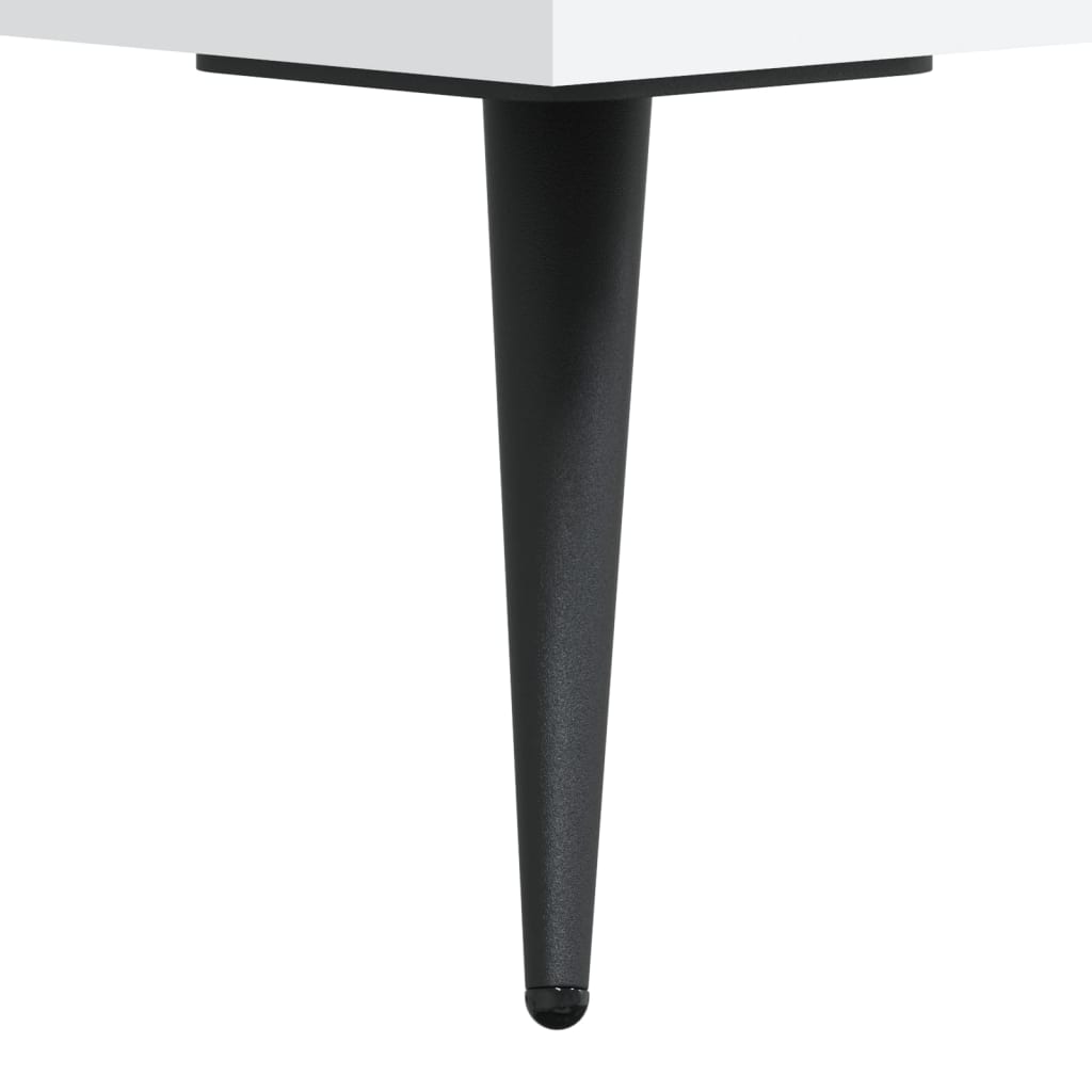 højskab 69,5x34x180 cm konstrueret træ hvid