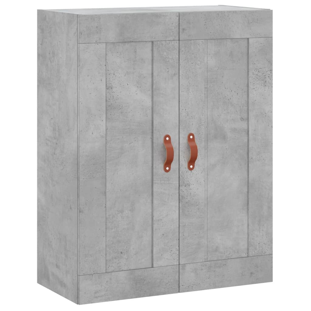 højskab 69,5x34x180 cm konstrueret træ betongrå