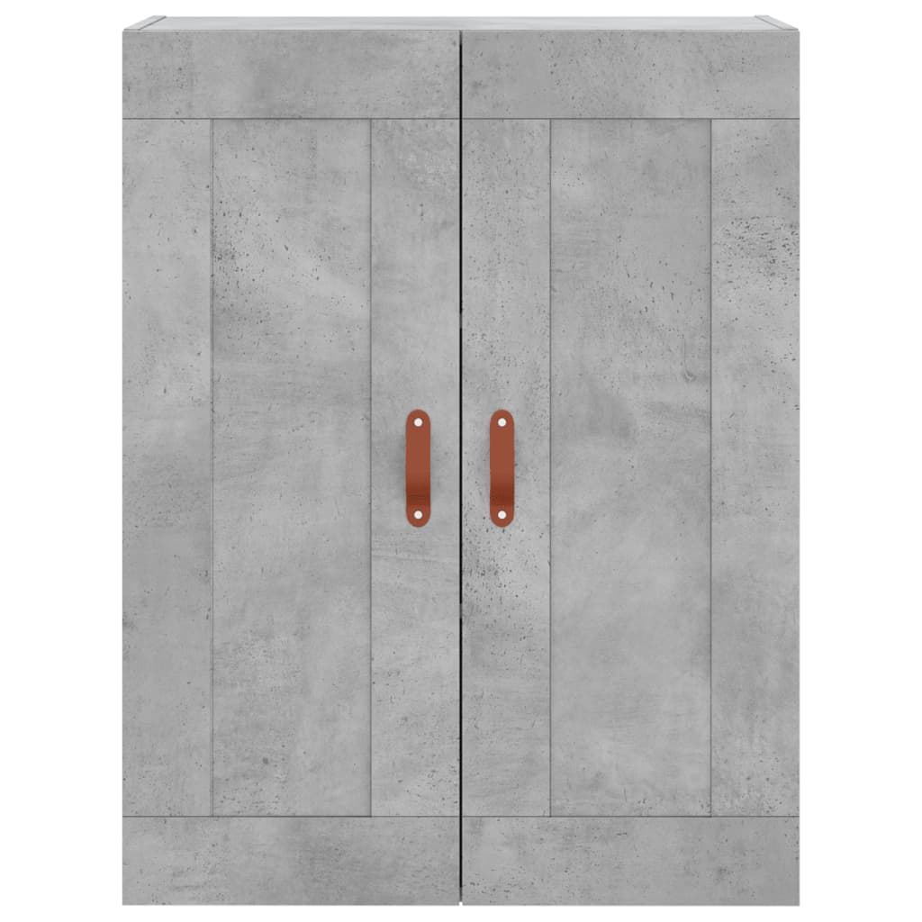 højskab 69,5x34x180 cm konstrueret træ betongrå