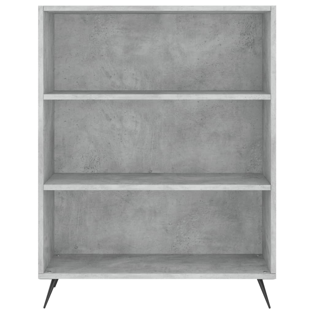 højskab 69,5x34x180 cm konstrueret træ betongrå