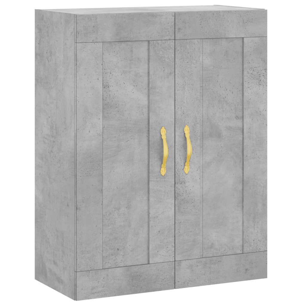 højskab 69,5x34x180 cm konstrueret træ betongrå
