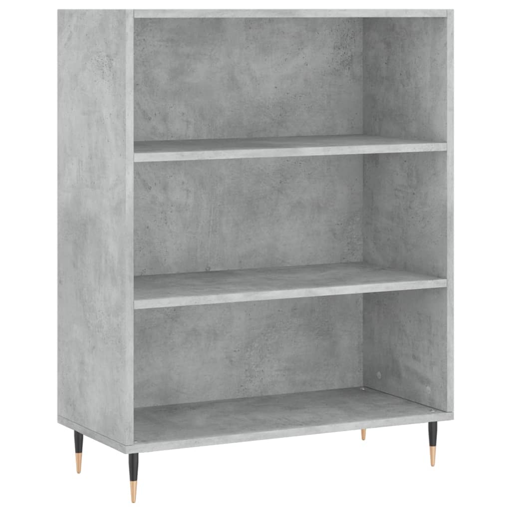 højskab 69,5x34x180 cm konstrueret træ betongrå