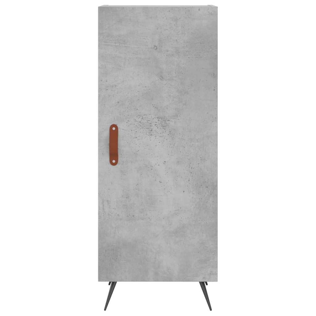 skab 34,5x34x180 cm konstrueret træ betongrå