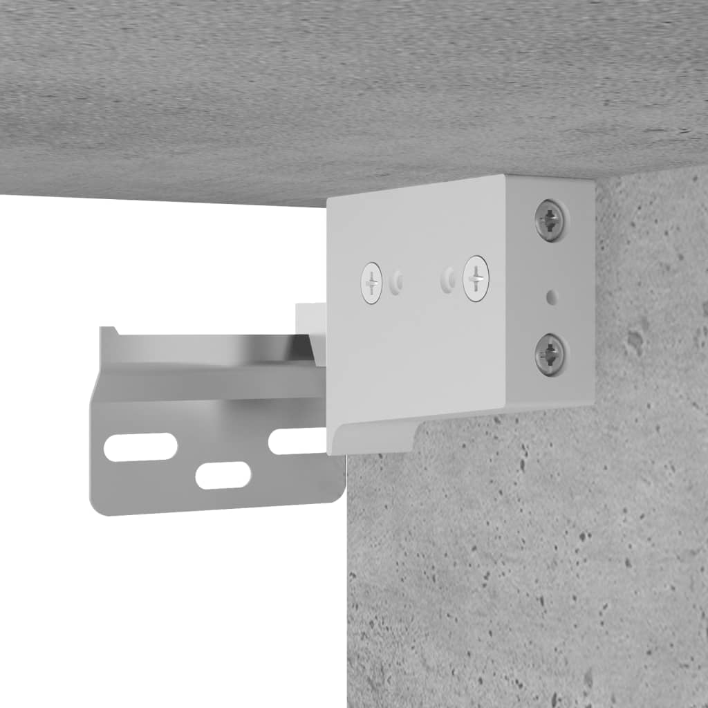 skab 34,5x34x180 cm konstrueret træ betongrå