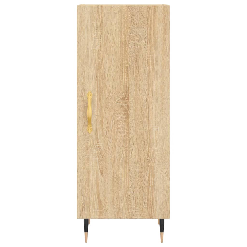 skab 34,5x34x180 cm konstrueret træ sonoma-eg