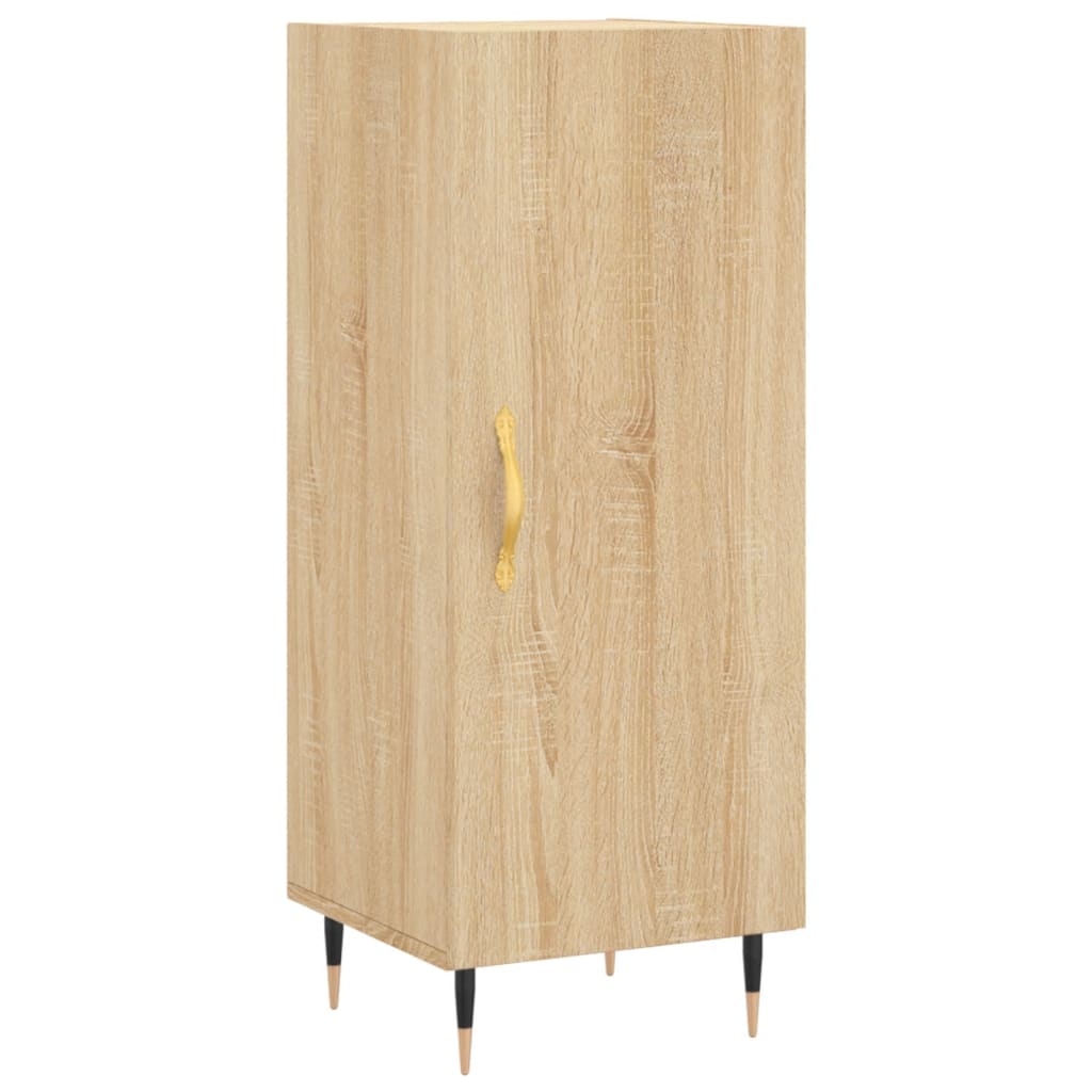 skab 34,5x34x180 cm konstrueret træ sonoma-eg
