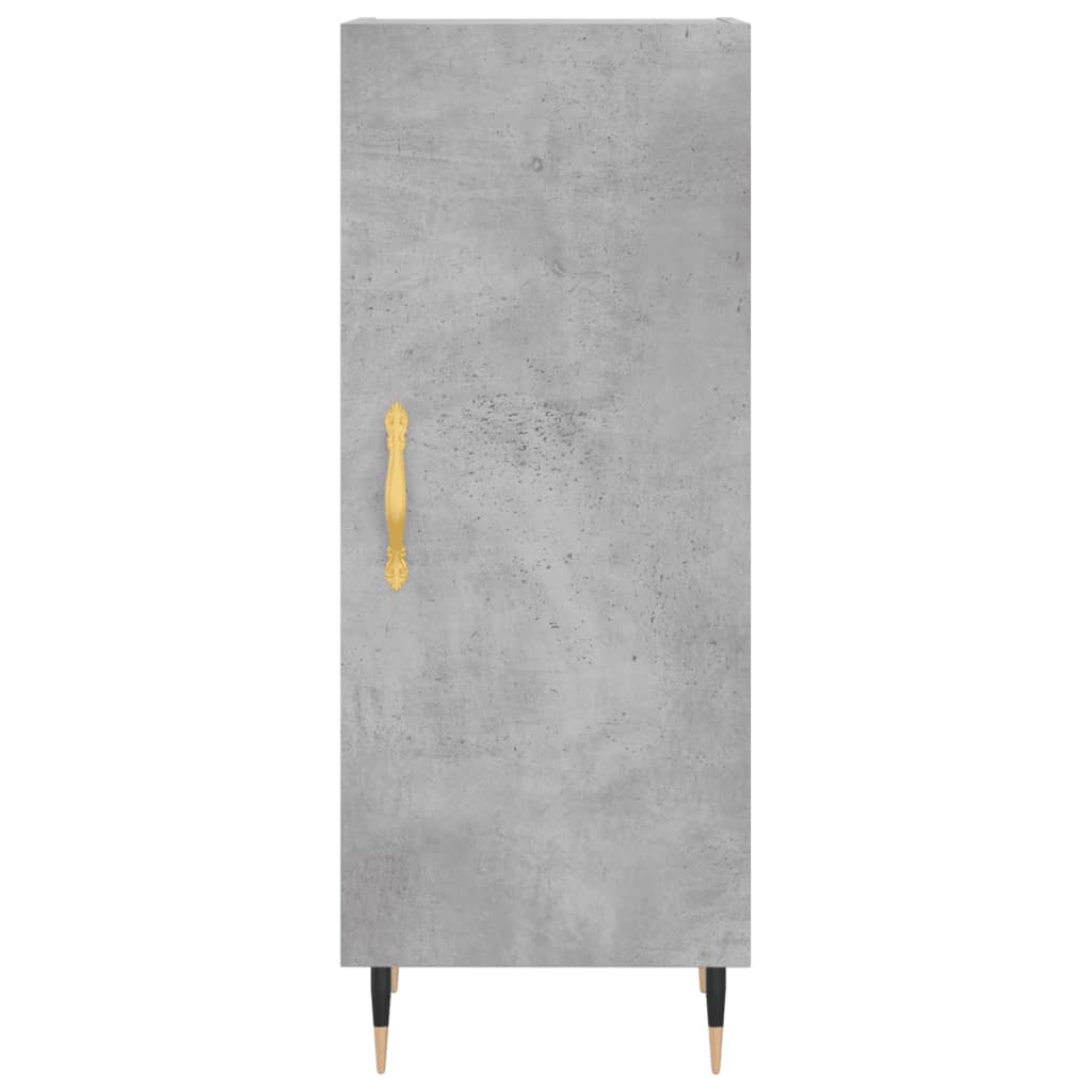 skab 34,5x34x180 cm konstrueret træ betongrå