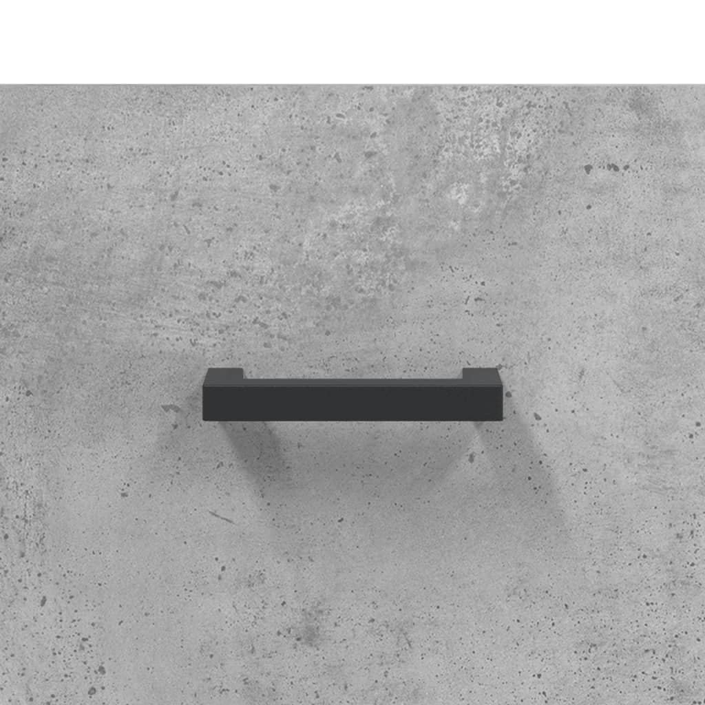 skab 34,5x34x180 cm konstrueret træ betongrå
