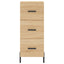 skab 34,5x34x180 cm konstrueret træ sonoma-eg