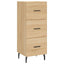 skab 34,5x34x180 cm konstrueret træ sonoma-eg