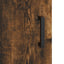 skab 34,5x34x180 cm konstrueret træ røget egetræ