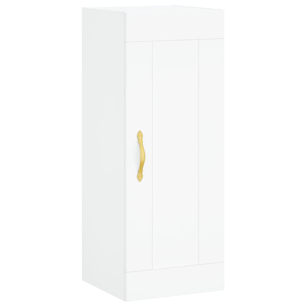 skab 34,5x34x180 cm konstrueret træ hvid