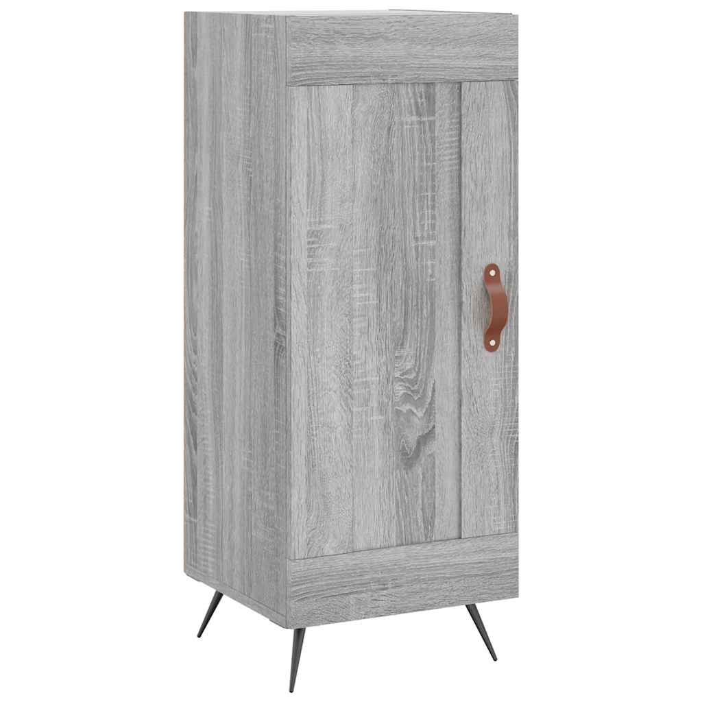 højskab 34,5x34x180 cm konstrueret træ grå sonoma-eg