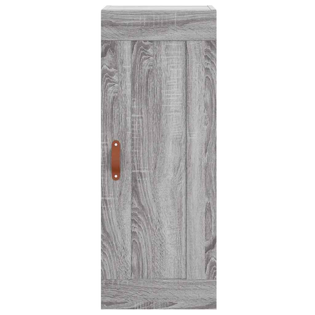 højskab 34,5x34x180 cm konstrueret træ grå sonoma-eg