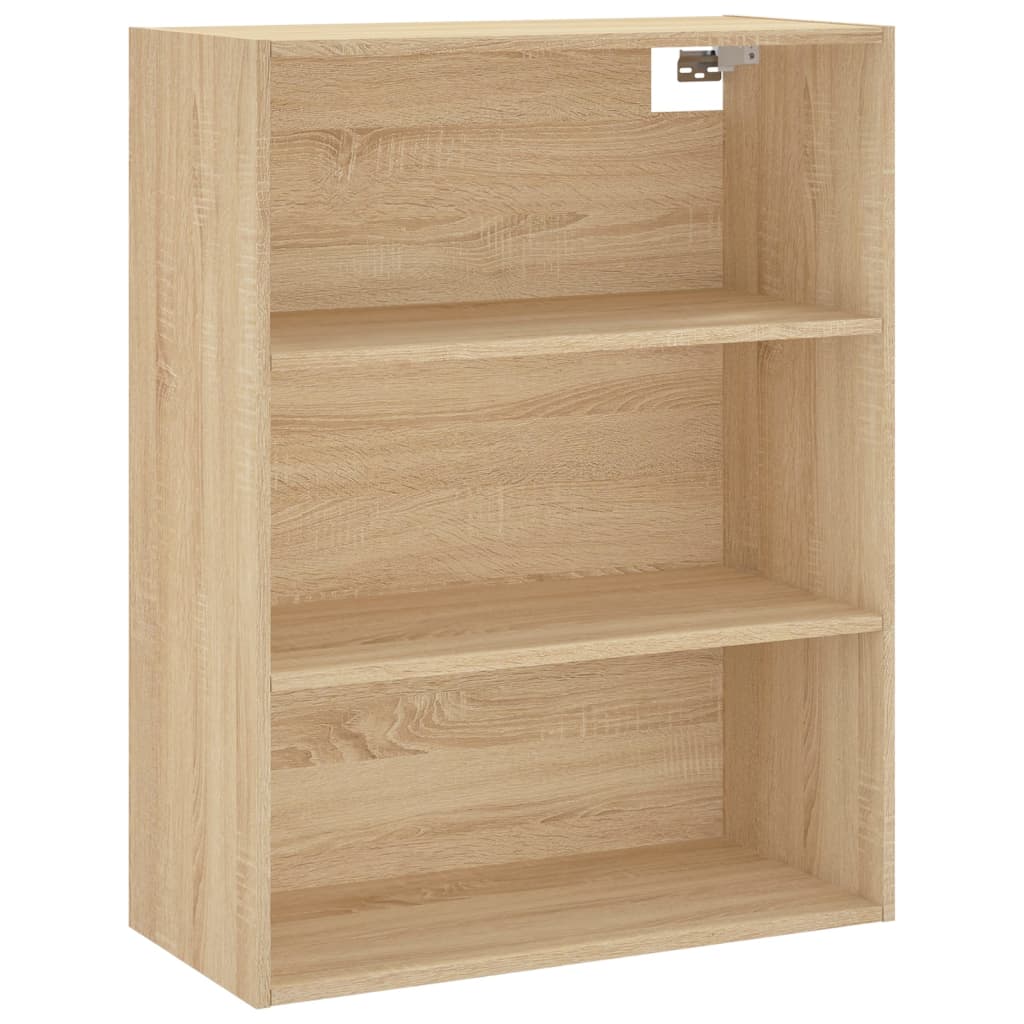 højskab 69,5x34x180 cm konstrueret træ sonoma-eg