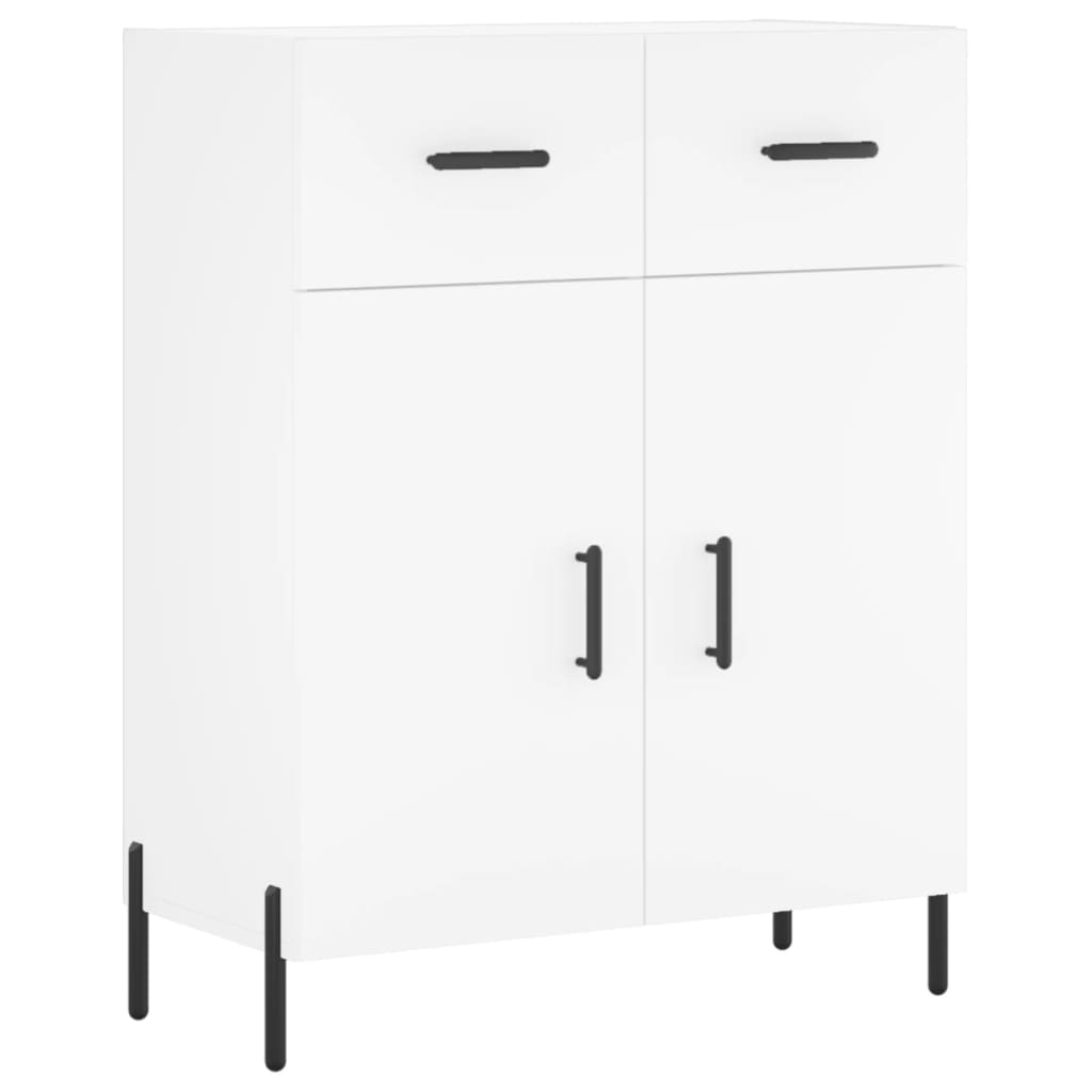 højskab 69,5x34x180 cm konstrueret træ hvid