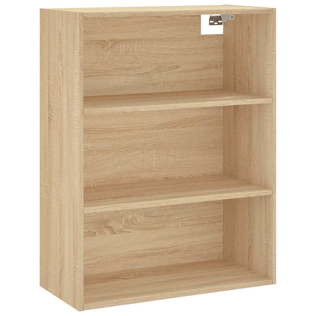 højskab 69,5x34x180 cm konstrueret træ sonoma-eg
